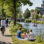 Activiteiten in Nederland met wandelen, fietsen en recreatie aan het water