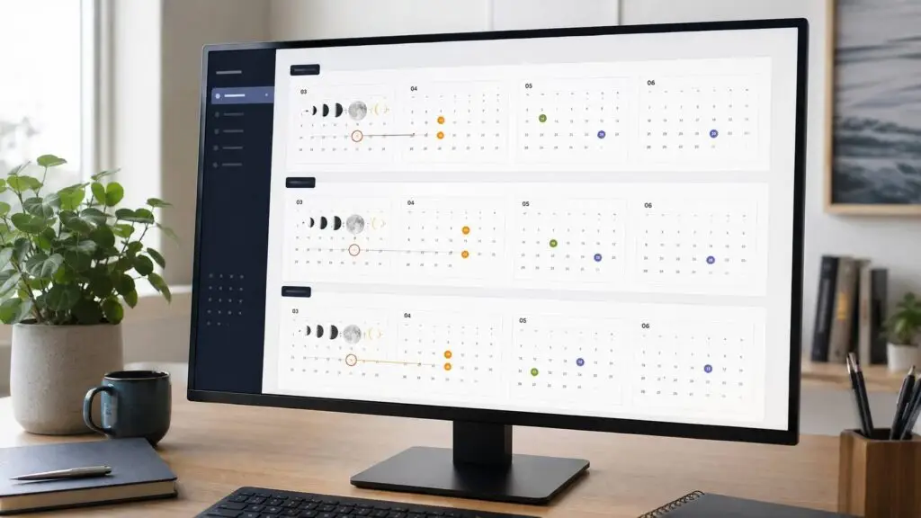 Bewegelijke feestdagen verschuiven ieder jaar naar andere data in de digitale kalender