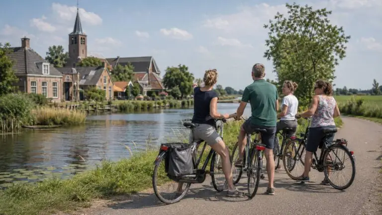 Regionale activiteiten in Nederland tijdens een fietstocht door het Nederlandse landschap